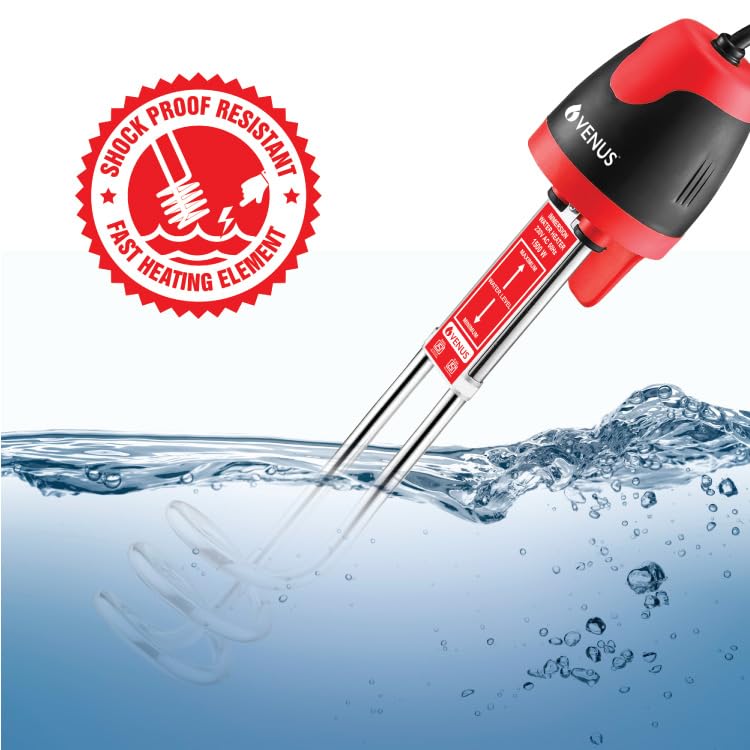 Venus Venus Shockproof Immersion 1500 Watts Water Heater Rod ISI Certified COPPER HEATING ELEMENT  - Image 4