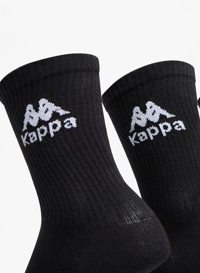 Kappa Men's Solid Crew Length Sports Socks - Set of 5  - Image 2