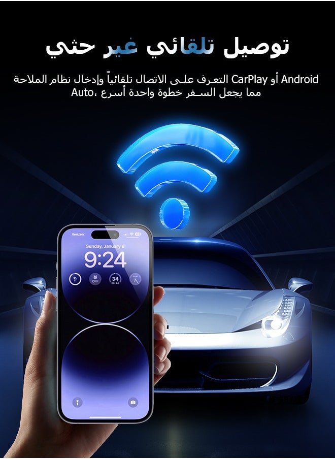 Carlinkit - CarlinKit 5.0 Wireless CarPlay Mini Adapter Android Auto Dongle Wired To Wireless Car Play Box 5GWifi Bluetooth Auto Connect FOTA - Image 1