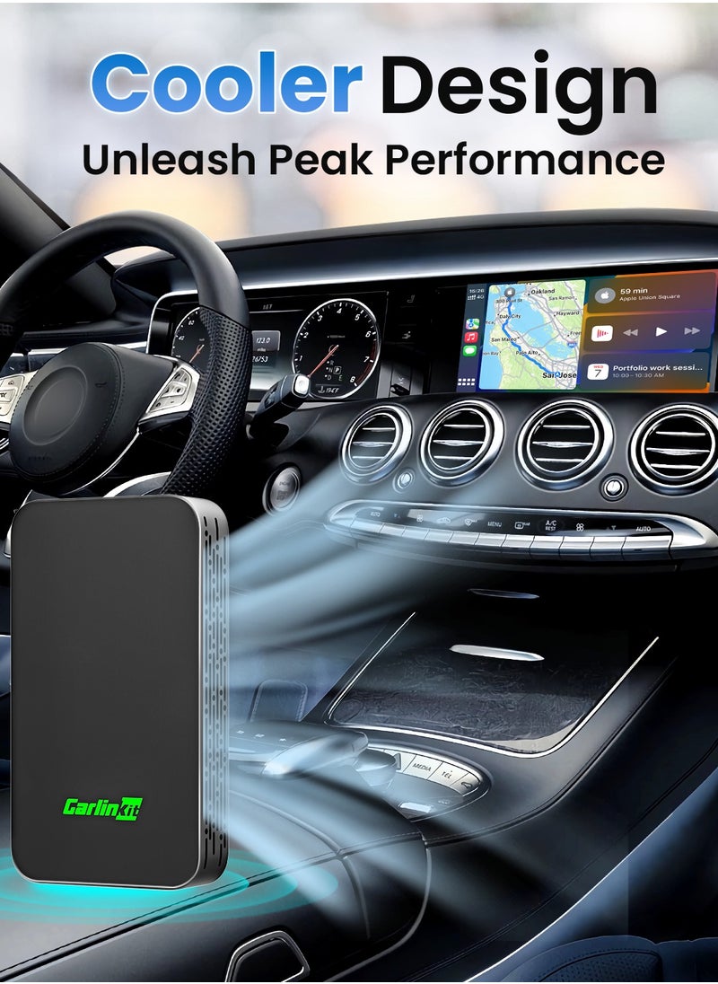 Carlinkit - CarlinKit 5.0 Wireless CarPlay Mini Adapter Android Auto Dongle Wired To Wireless Car Play Box 5GWifi Bluetooth Auto Connect FOTA - Image 1