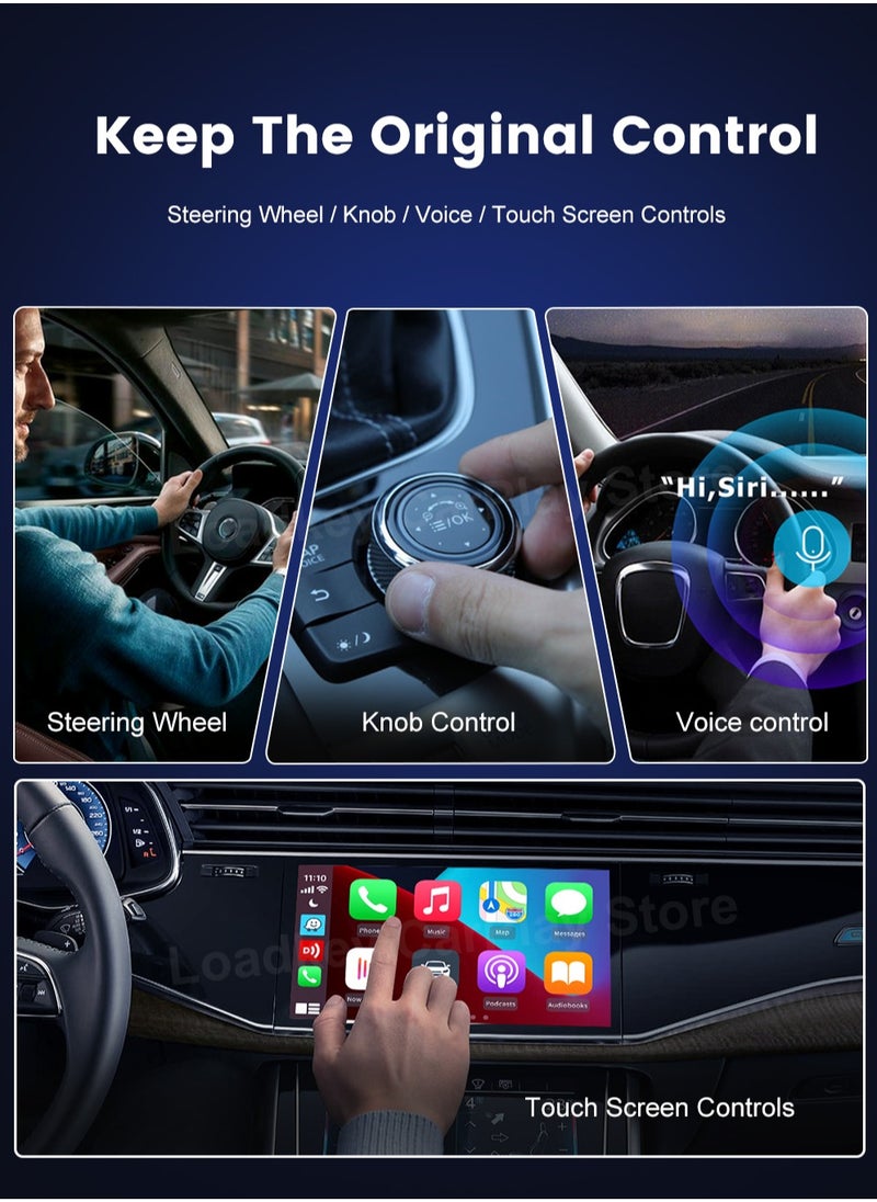 Carlinkit - CarlinKit 5.0 Wireless CarPlay Mini Adapter Android Auto Dongle Wired To Wireless Car Play Box 5GWifi Bluetooth Auto Connect FOTA - Image 1