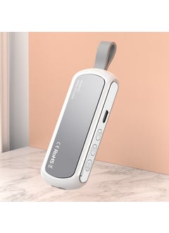 New Bone Conduction Sleep Aid Bluetooth Speaker with Long-lasting Flashlight White silver-Smart Sleep