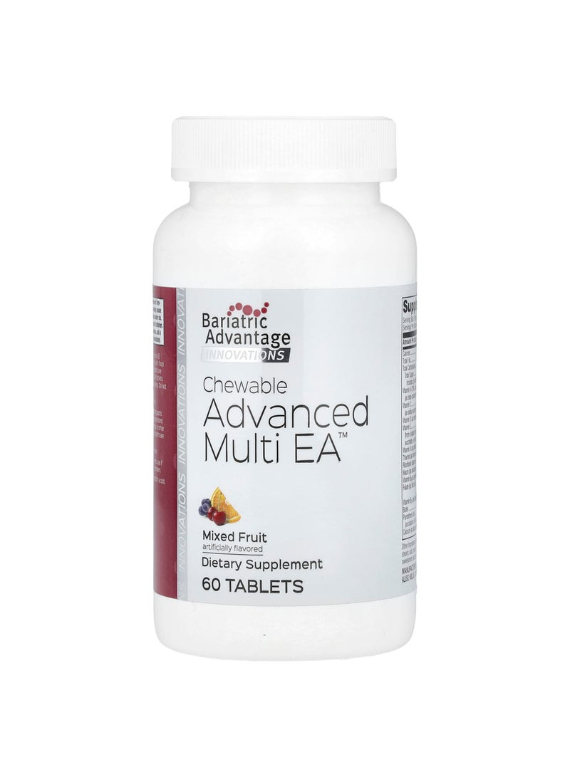 Chewable Advanced Multi EA, Mixed Fruit, 60 Tablets