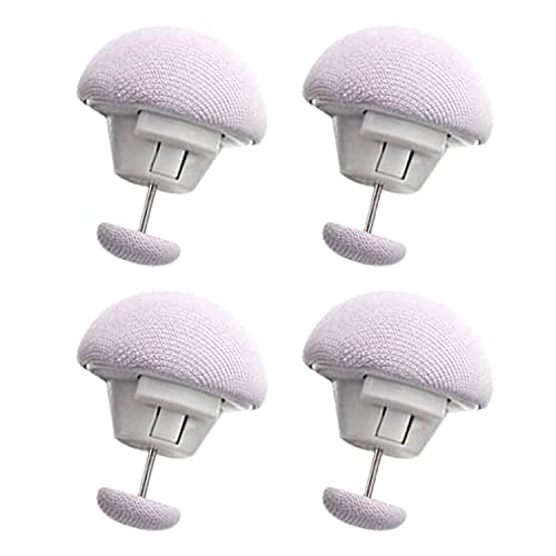 ARQIVO® Duvet Clips, Anti-Movement Fasteners, Cotton Quilt Grippers, Sheet Holder for Quilt Cover, Curtains, Socks, Grey, Pack of 4 - Image 1