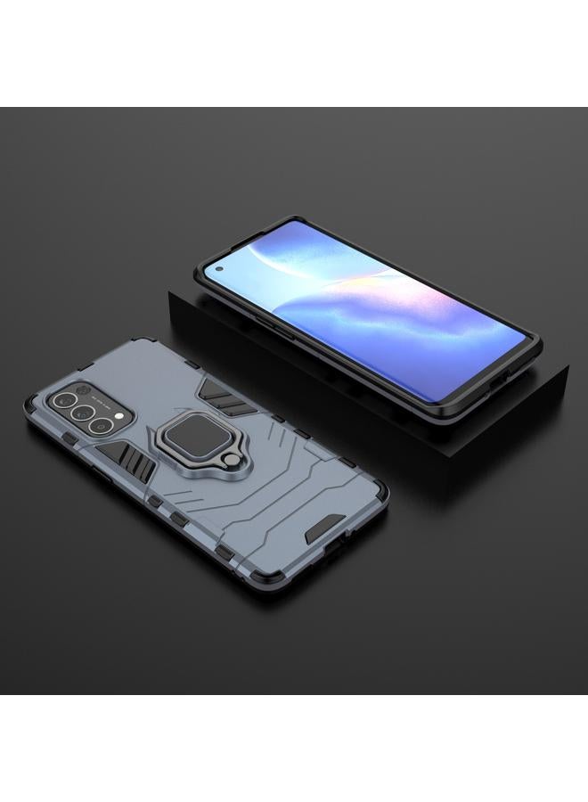 اس-توب جراب لهاتف OPPO Reno5 Pro PC + جراب واقٍ مقاوم للصدمات من مادة TPU مع حامل حلقي مغناطيسي - Image 3