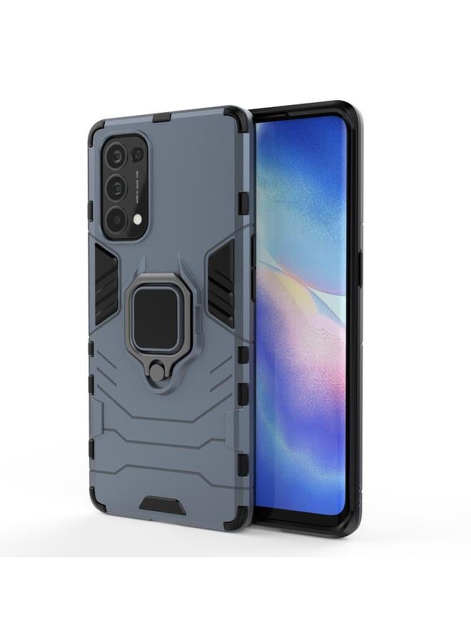 اس-توب جراب لهاتف OPPO Reno5 Pro PC + جراب واقٍ مقاوم للصدمات من مادة TPU مع حامل حلقي مغناطيسي - Image 1