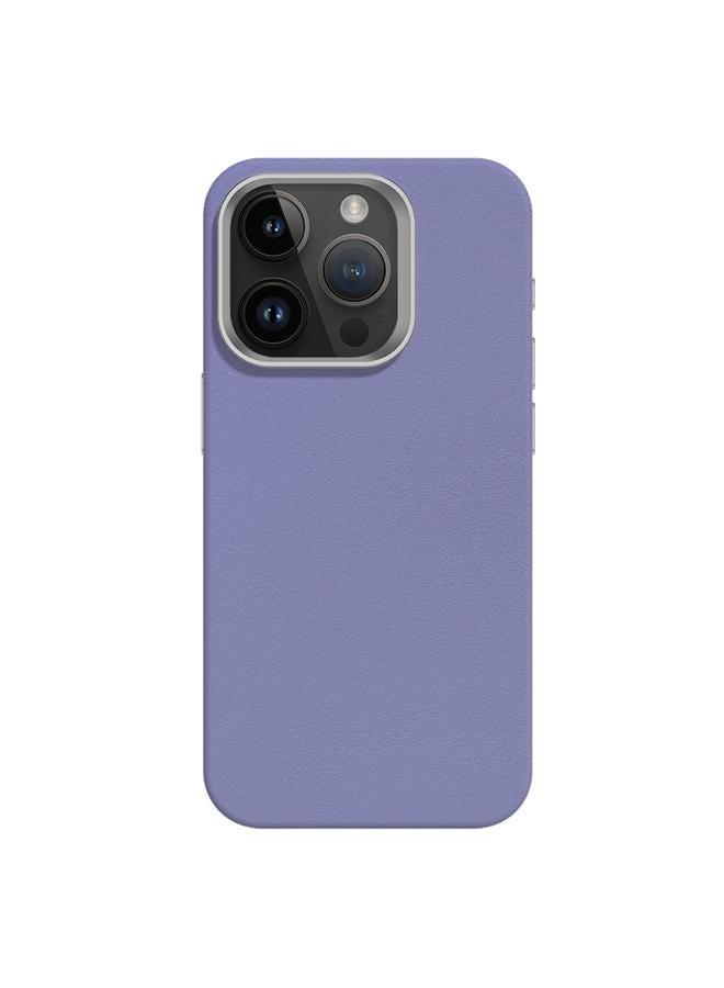اس-توب جراب لهاتف iPhone 13 Pro مصنوع من الجلد الناعم الملمس مع إطار معدني وعدسات من MagSafe - Image 1