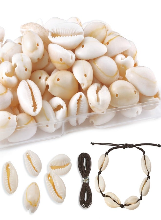 DoDoBeads Natural Cowrie Shell Beads for Crafts, Jewelry Making, Hair Adornment - with Convenient Holes for Easy Use - Image 1