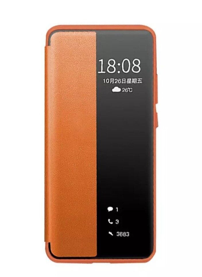 Generic - Window View Smart Leather Flip Case Cover  for Redmi Note 9 4g - Image 1