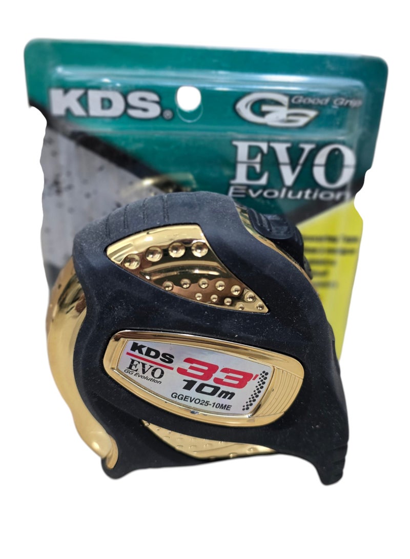KDS GGEVO25-10ME EVO OG Evolution Measuring Tape 10m / 33ft 25mm Nylon Coated Double Scale - Image 3