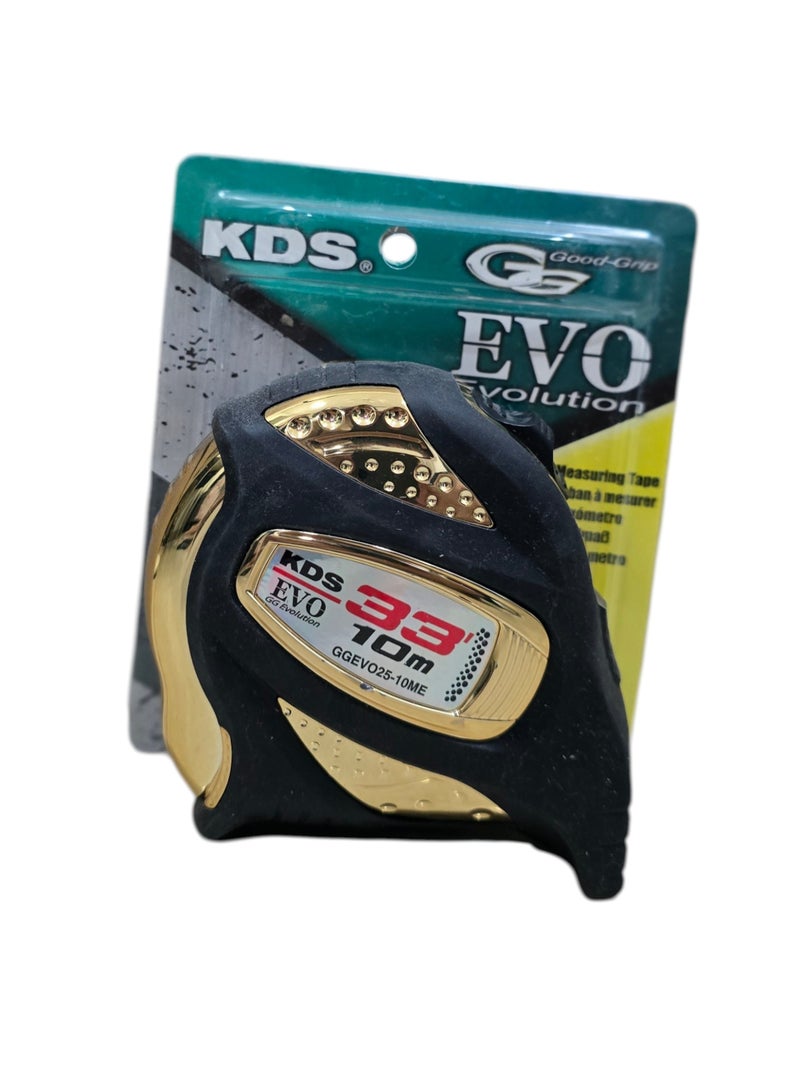 KDS GGEVO25-10ME EVO OG Evolution Measuring Tape 10m / 33ft 25mm Nylon Coated Double Scale - Image 4