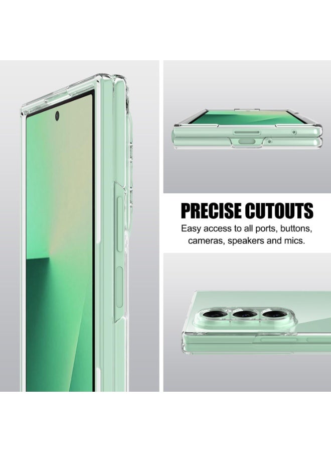 Muzz Magnetic Case for Samsung Galaxy Z Fold 7, Slim Shockproof Protective Cover, Clear (Z Fold 7 5G 2025) - Image 5