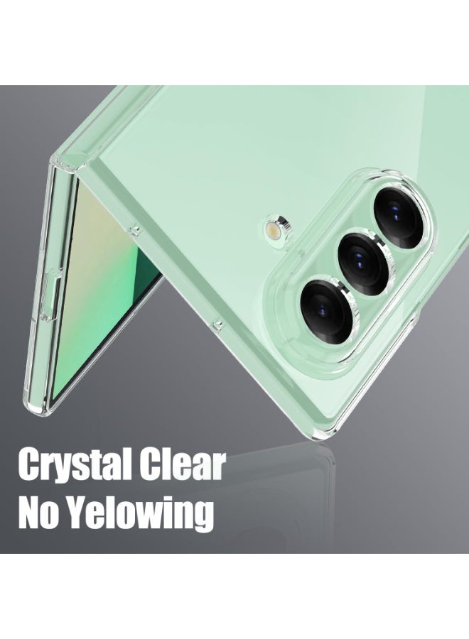 Muzz Magnetic Case for Samsung Galaxy Z Fold 7, Slim Shockproof Protective Cover, Clear (Z Fold 7 5G 2025) - Image 2