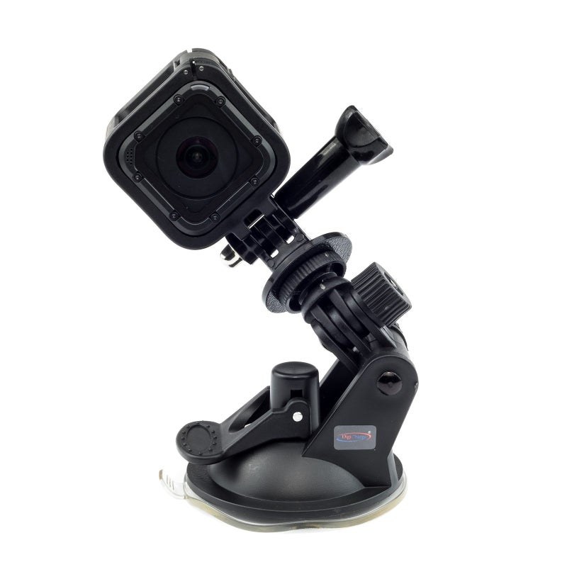 DigiCharge Suction Cup Action Camera Car Mount – Fits GoPro Lit Hero 13, 12, Max 2, DJI Osmo Action 5/4 & More – Secure Windshield or Flat Surface Camera Holder with Adjustable Angles - Image 4