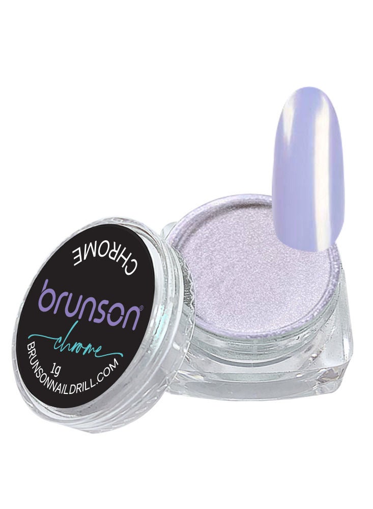 brunson بودرة أظافر كروم معدنية بتأثير المرآة لفن طلاء الأظافر NH-035