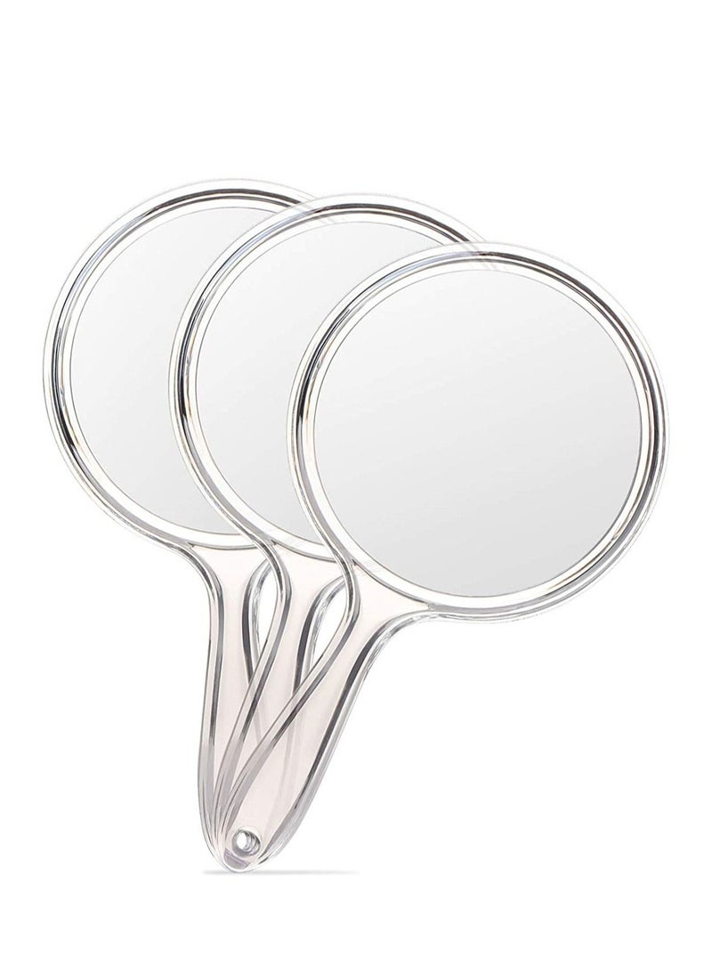 Y&D 3pcs Double Sided Handheld Vanity Mirror 1X/3X Magnifier with Handle  - Image 1