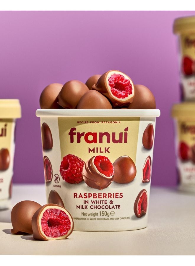 Buy franui Frozen Raspberries in White & Milk Chocolate Tub Online | 15 ...