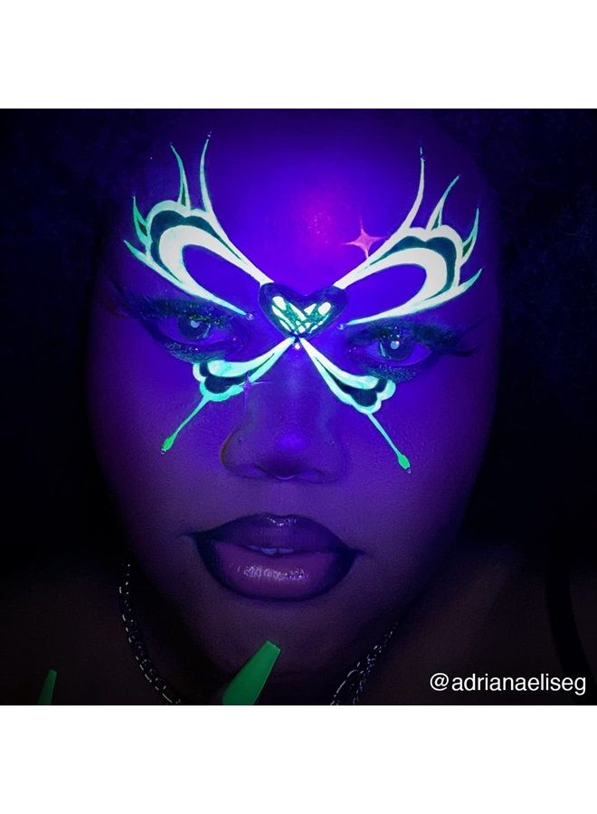 mehron Makeup Paradise Makeup AQ Refill (.25 oz) (Martian – Neon Green/Green UV) - Image 2