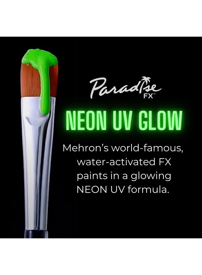 mehron Makeup Paradise Makeup AQ Refill (.25 oz) (Martian – Neon Green/Green UV) - Image 1