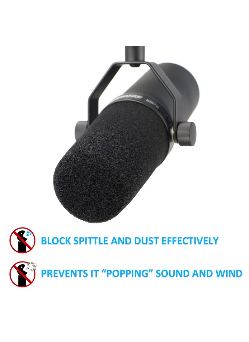 YOUSHARES YOUSHARES SM7B Pop Filter for Shure SM7B Mic, SM7B Windscreen Compatible with Shure SM7B Dynamic Vocal Microphone. RK345 and A7WS windscreen Replacement  - Image 4