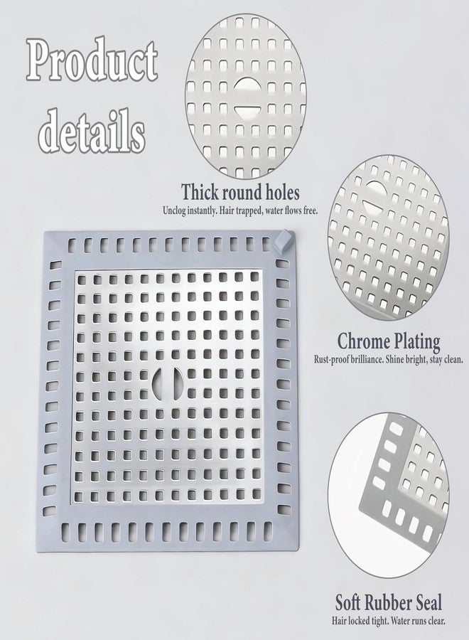 BOBOAR Shower Drain Hair Catcher Cover Hair Stopper Trap for Bathtub Shower Drain Stainless Steel - Image 3