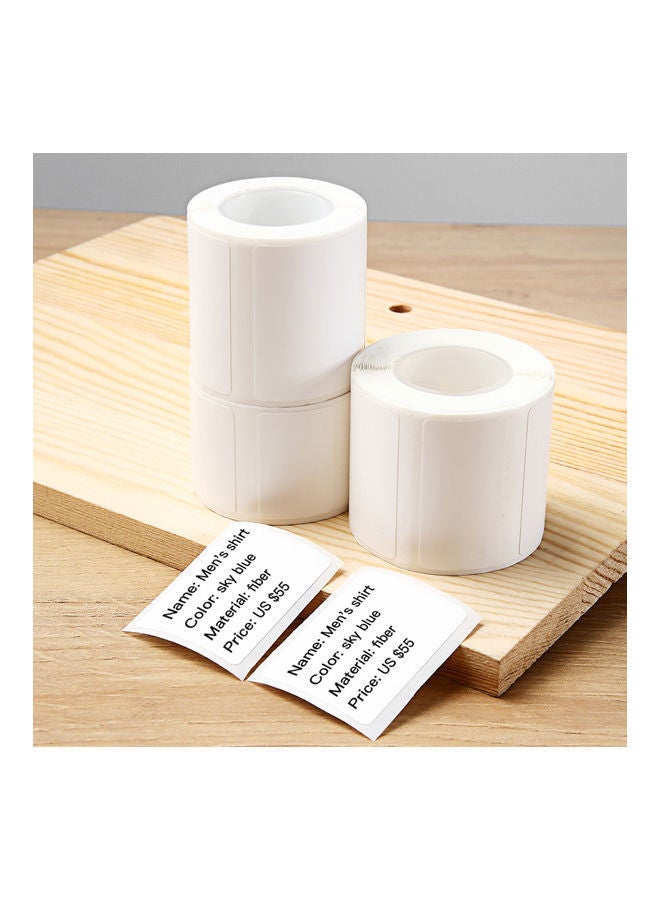 NIBEMINENT 320-Sheets Blank Thermal Printing Paper Roll White - Image 4