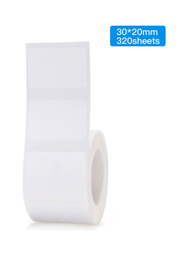 NIBEMINENT 320-Sheets Blank Thermal Printing Paper Roll White - Image 3