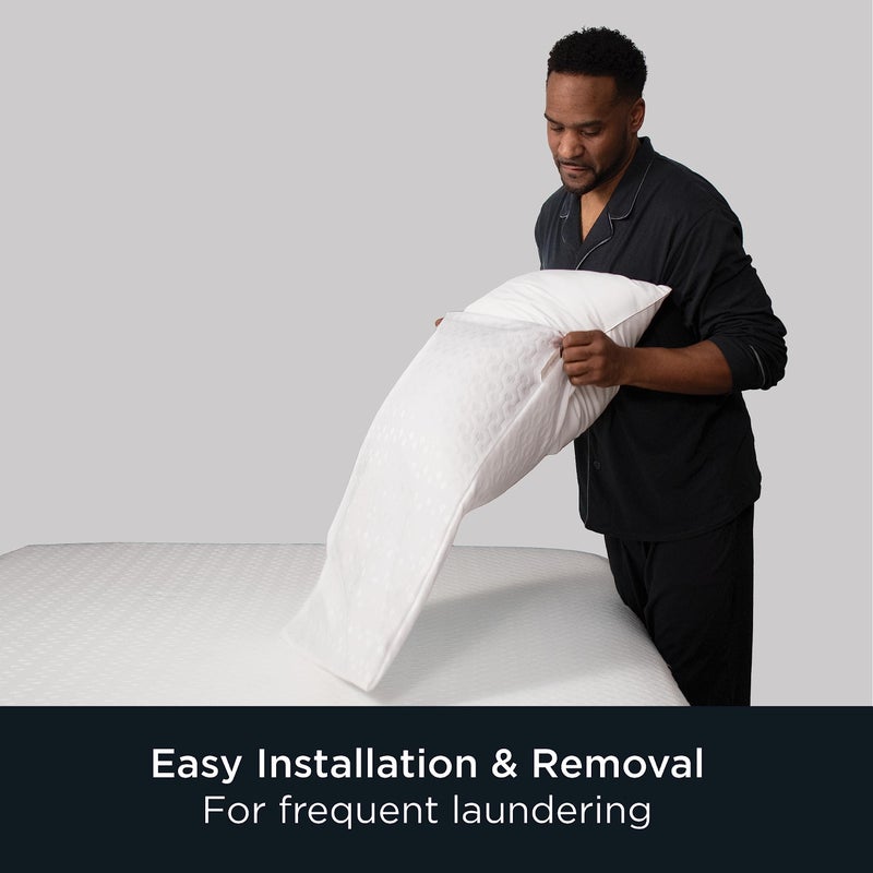 Aller-Ease Allerease Platinum Zippered Allergy Defense Particles Proof Machine Washable Pillow Protector- Standard/Queen Size - Image 4