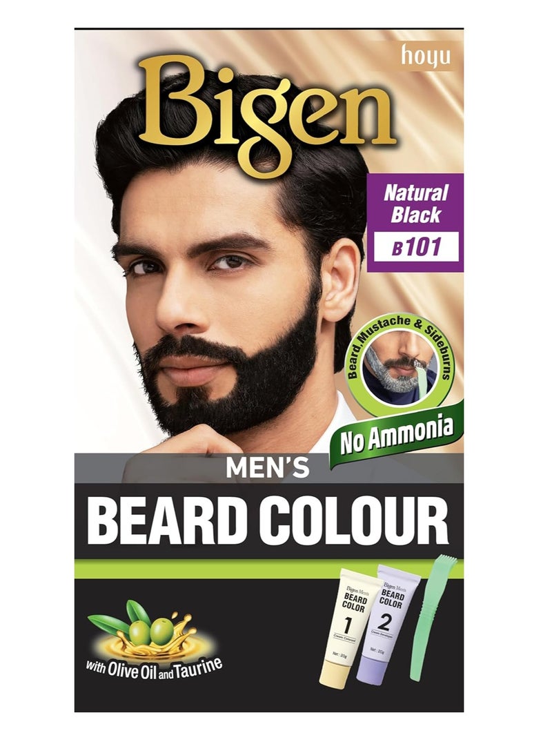 بيجين صبغة لحية للرجال، 20 جم + 20 جم - أسود طبيعي B101