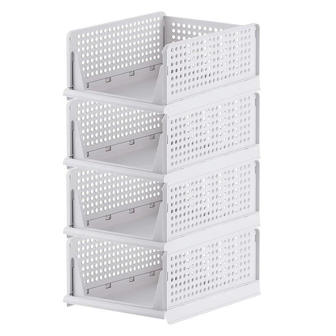 PIECES CLOTHES ORGANIZER FOR WARDROBE CUPBOARD ORGANIZER FOR CLOTHES FOLDABLE STACKABLE CLOSET ORGANIZER DRAWER ORGANIZER FOR CLOTHES ALMIRAH SPACE ORGANIZER FOR CUPBOARD POLYPROPYLENE 3