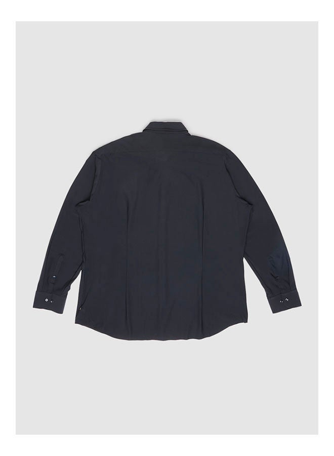 JACQUES BRITT Collared Neck Long Sleeve Plain/Basic Shirt  - Image 2