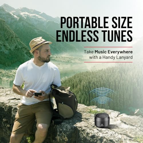 pTron Newly Launched Fusion Hook v2 6W Bluetooth Speaker with 8 Hrs Playtime, 2.04" Neo Driver for Pristine Sound, Mini Size Portable Speaker, BTv5.1 Connectivity, TWS Feature & Type C Charging(Black) - Image 4