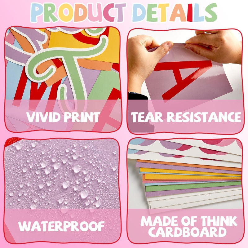 Lonfliness Valentine's Day Classroom Bulletin Board Conversation Heart Classroom Decoration Candy Heart Paper Cutouts Be The Reason Someone Smile Today Bulletin Board for Back to School Home Wall Decor - Image 3