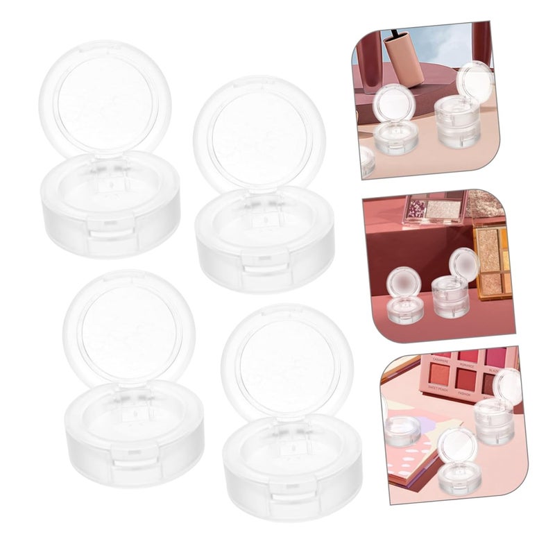 4pcs Empty Eyeshadow Pans Makeup Containers for Plastic Storage for Women and Girls Lightweight and Portable Blush and Eyeshadow Tins - Image 4
