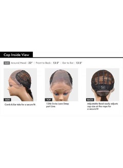 Sensationnel WHAT LACE 13x6 Wigs - Cloud 9 Synthetic Hair Hand Tied Natural Preplucked Hairline Illusion Lace Frontal Lacewig -Whatlace AUDRY (1B)  - Image 2