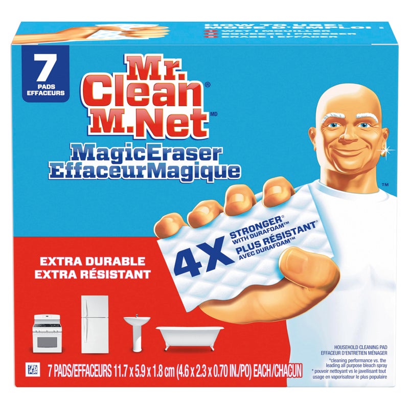 Mr Clean Magic Eraser Extra Durable Cleaning Pads with Durafoam, 7 Count - Image 1