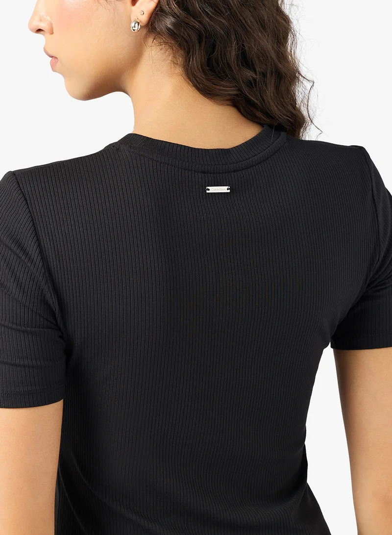 كالفن كلاين Essential Ribbed Top