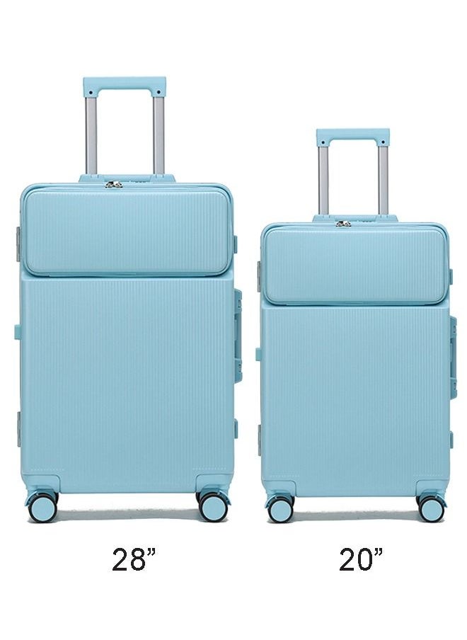 Set of 2 Premium Expandable Aluminum Frame ABS & PC Suitcase With USB Charging Port 28 Inch And 20 Inch - pzsku/ZBC05903F196340C1BE63Z/45/_/1693213680/42c13b16-13a4-4fe1-adf2-96f341b4adc0