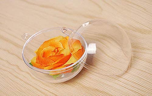 Patty Both Patty Both 30mm Clear Plastic Acrylic Fillable Ball Ornament - Pkg of 24 - Image 2