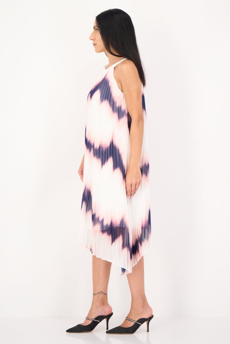 SELECTED Women Tie Dye Midi Dress, Multicolor - Image 3