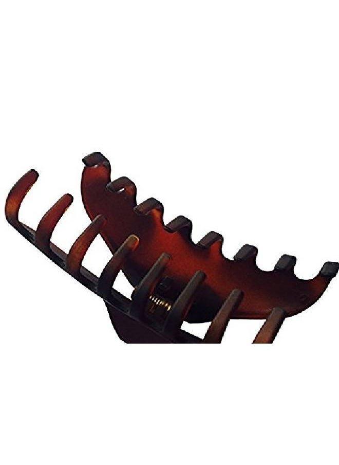 French Thin Boss Medium Dark Brown Shell Matte Finish Covered Spring Jaw Hair Claw Clip Clutcher Clamp 3.5 Inches - pzsku/ZBC05C32854CD061C27CEZ/45/_/1659518469/06873277-10c6-43ee-ab24-ce90cf0817fa