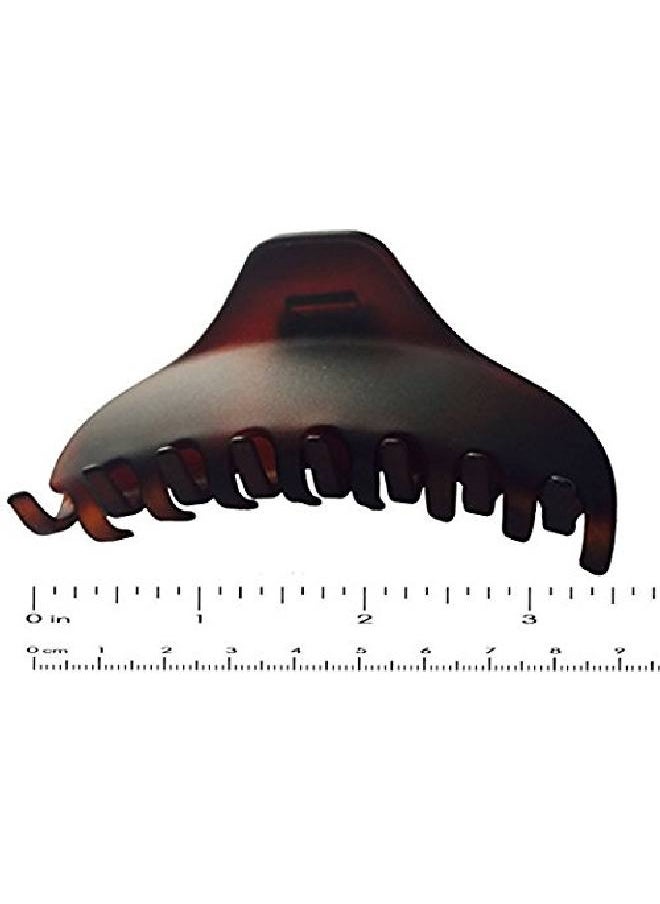 French Thin Boss Medium Dark Brown Shell Matte Finish Covered Spring Jaw Hair Claw Clip Clutcher Clamp 3.5 Inches - pzsku/ZBC05C32854CD061C27CEZ/45/_/1659518469/6dc3de1b-c8b7-41b6-9d63-82e109fd4e83