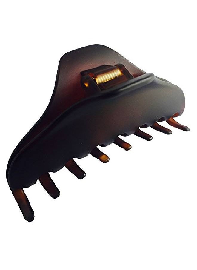 French Thin Boss Medium Dark Brown Shell Matte Finish Covered Spring Jaw Hair Claw Clip Clutcher Clamp 3.5 Inches - pzsku/ZBC05C32854CD061C27CEZ/45/_/1659518469/94a39156-2d06-4aef-9651-b8b6966c326b