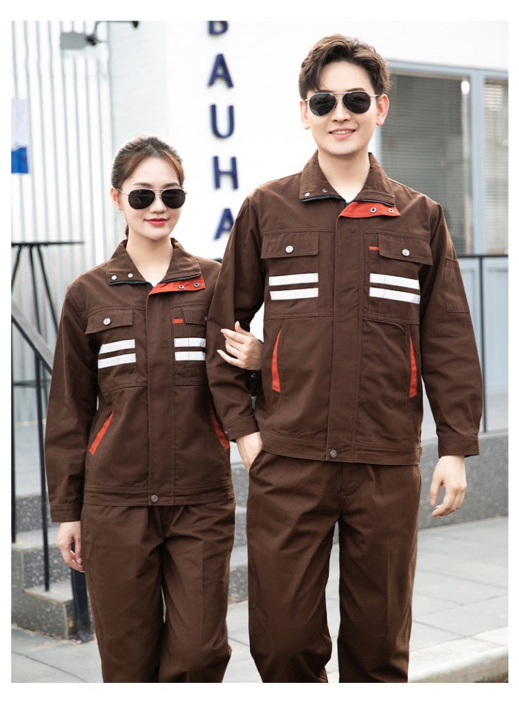 High Quality Safety Work Clothing Auto Repairman Mechanic Electrical Labor Uniforms Suit Cotton Working Coveralls - Image 1