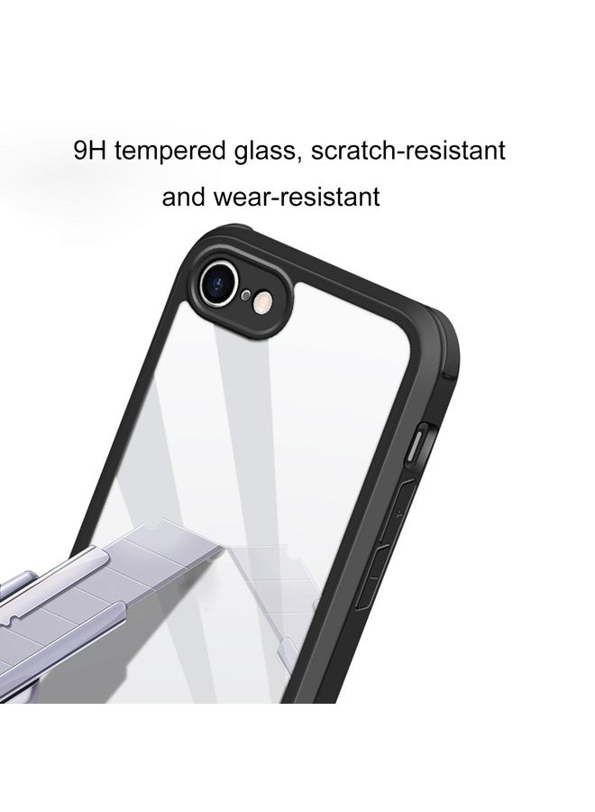HuHa Protective Cover For iPhone SE 2022 / SE 2020 / 8 / 7 Double-sided Glass TPU Phone Case(Purple) - Image 5