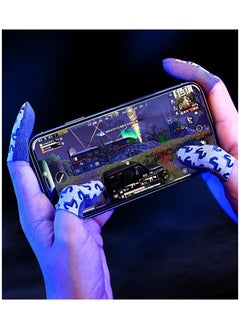 FlyDigi 2-Pack of Silver Cloth Mobile Game Finger Cots Extremely Thinmaterial Zero Contact Breathable Extremely Sensitive With Storage Box  - Image 3