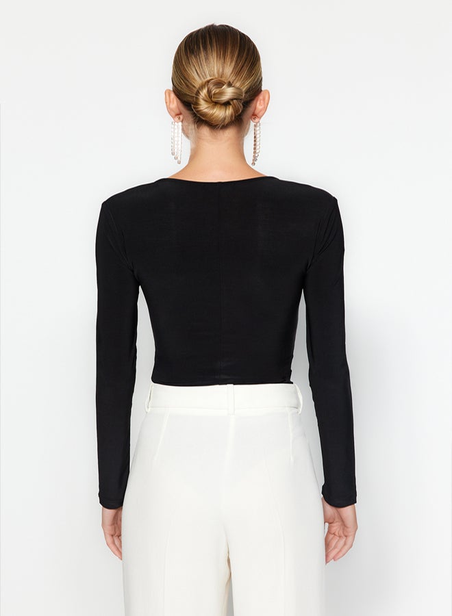 trendyol Black Shiny Stone Body TPRAW24BD00024 - Image 5