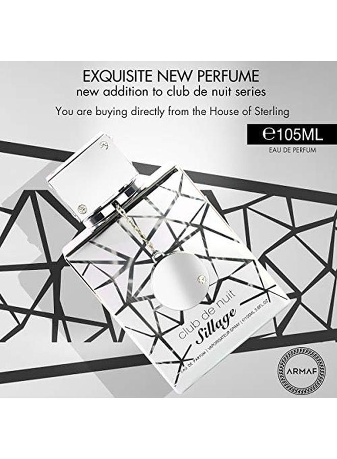 أرماف مجموعة عطور كلوب دي نوي للرجال والنساء مكونة من قطعتين Cdn Sillage 105Ml Edp For Him Silver وCdn Milestone 105Ml Edp For Her Gold - Image 3