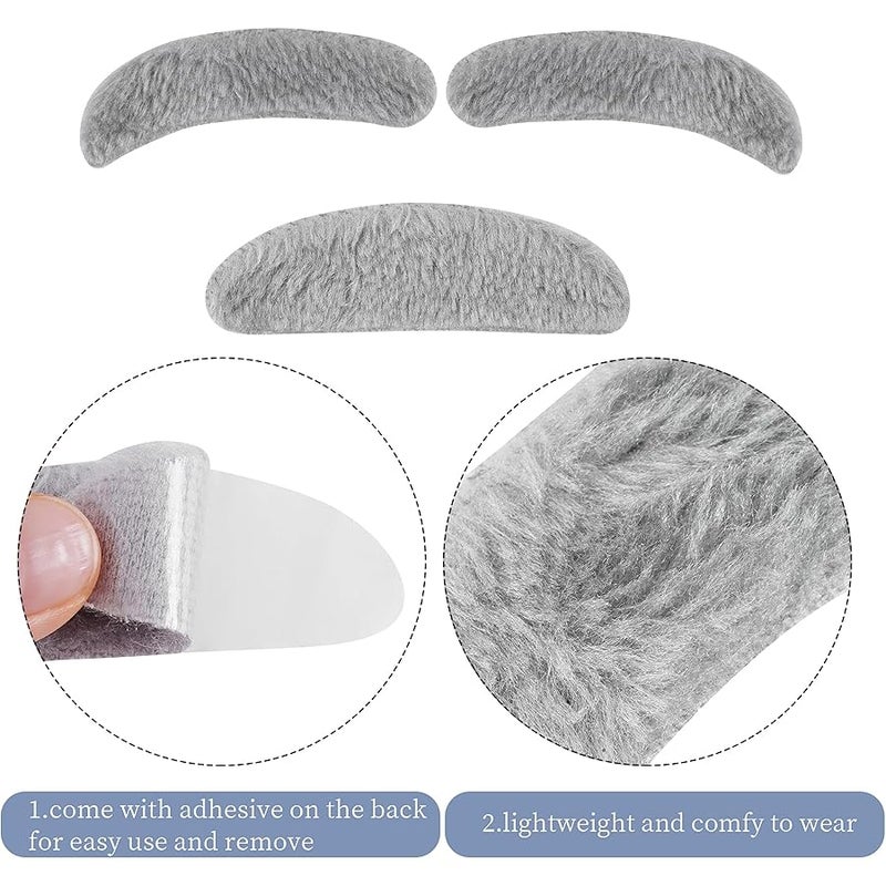 Dxhycc Old Man Costume Set for 100 Day of School Grandpa Costume Accessories Including Glasses Inflatable Cane Moustache and Eyebrows - Image 3