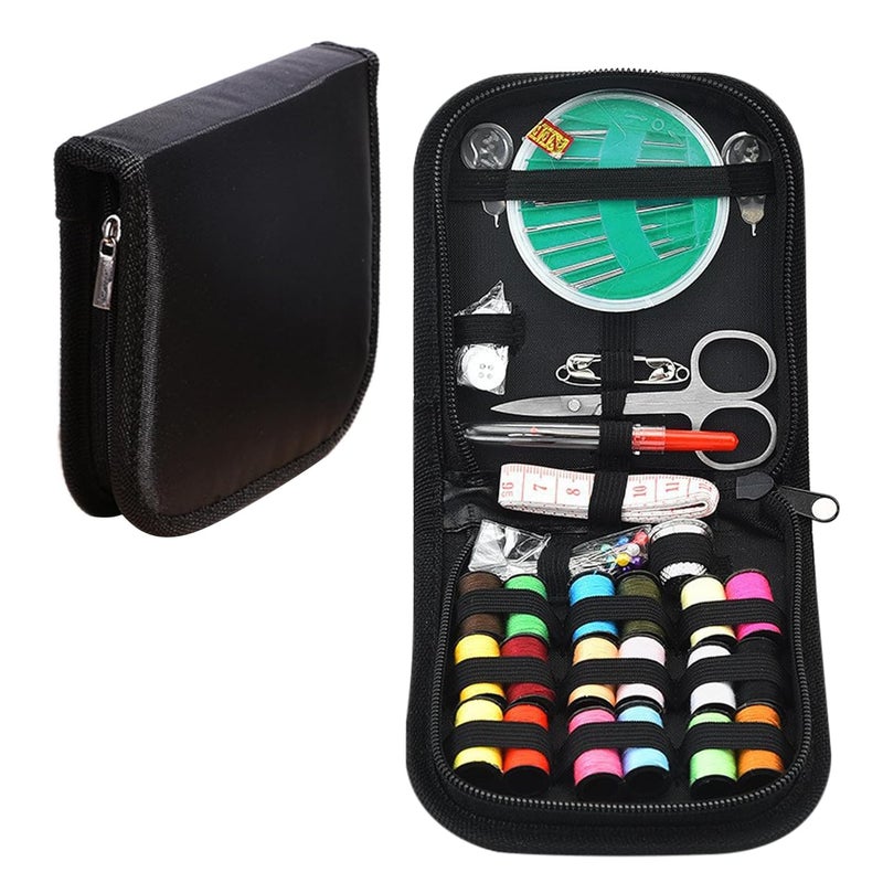 Homeaura Homeaura 67 PCS Sewing Kit Box with Tailoring Tools Thread Box Set Scissors Needles 18Pcs Thread Spools Tape Measure Mini Sewing Kit for DIY Beginners Home Emergency Stitching Accessories 